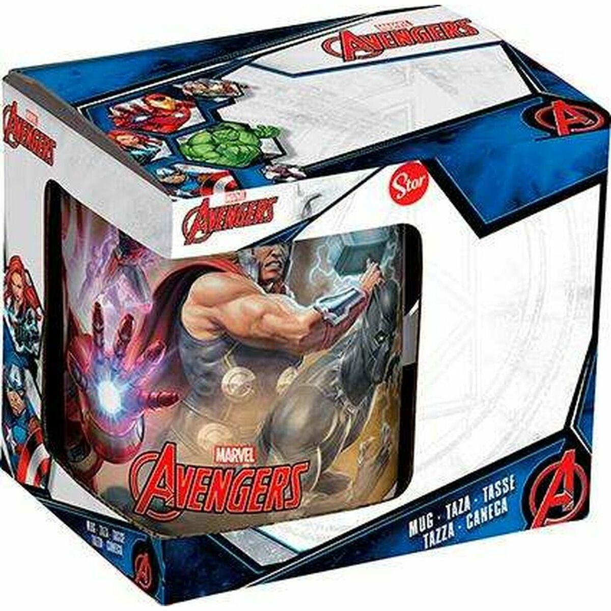 Krus The Avengers Infinity Hvit Keramikk Rød (350 ml)